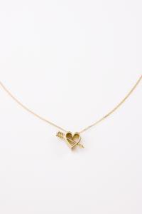 heart & arrow necklace small with diamond / ϡȤΥͥå쥹