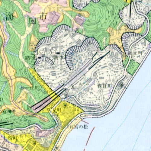 2万5千分1土地条件図 熱海 - 内外地図株式会社が運営する地形図