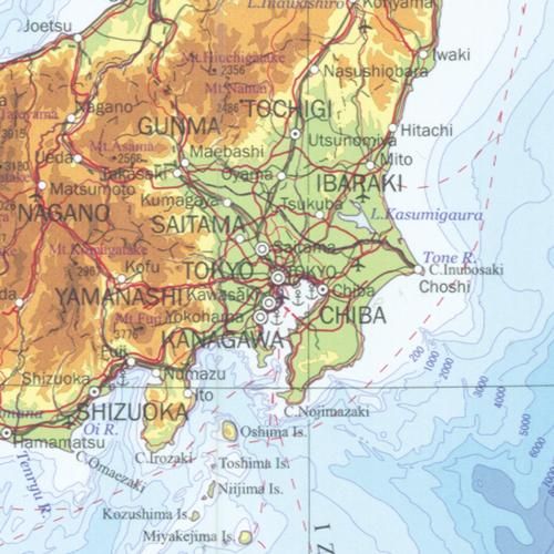 500万分1 JAPAN AND ITS SURROUNDINGS - 内外地図株式会社が運営 500万分1 JAPAN AND ITS SURROUNDINGS - 内外地図株式会社が運営