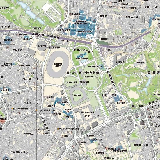 東京中心部 1:10,000地形図 - 内外地図株式会社が運営する地形図や各種書籍、地図のお供グッズ・雑貨のオンラインショップ