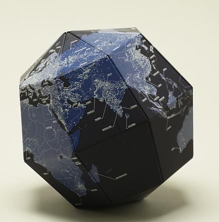 地球儀 80s A.J.Nystrom 立体 地球儀 30cm/12インチ - Sixpacjoe Web Shop