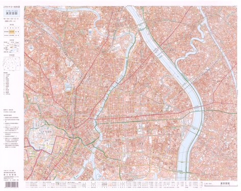 2万5千分1地形図　東京首部 - 内外地図株式会社が運営する地形図や各種書籍、地図のお供グッズ・雑貨のオンラインショップ