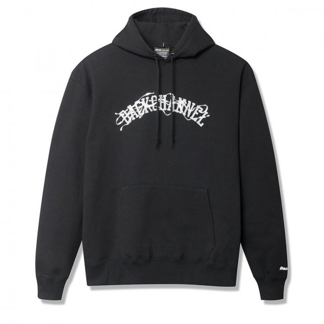 Back Channel SMOKE COLLEGE LOGO PULLOVER PARKA - BLACK SUGAR