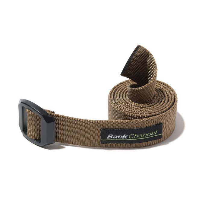 Back Channel BISON DESIGNS WEBBING BELT - BLACK SUGAR