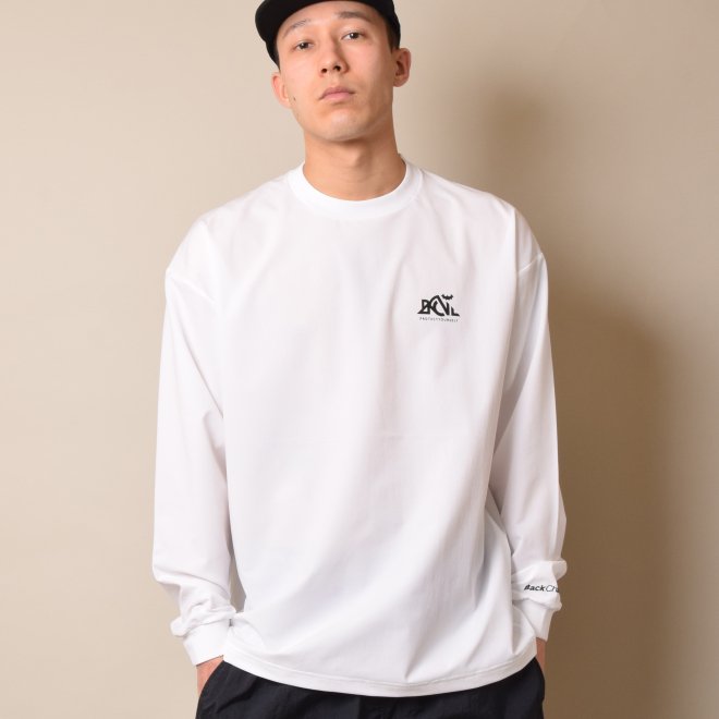 <img class='new_mark_img1' src='https://img.shop-pro.jp/img/new/icons11.gif' style='border:none;display:inline;margin:0px;padding:0px;width:auto;' />Back Channel OUTDOOR LOGO STRETCH LONG SLEEVE T