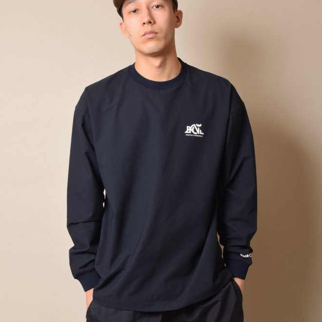 <img class='new_mark_img1' src='https://img.shop-pro.jp/img/new/icons11.gif' style='border:none;display:inline;margin:0px;padding:0px;width:auto;' />Back Channel OUTDOOR LOGO STRETCH LONG SLEEVE T