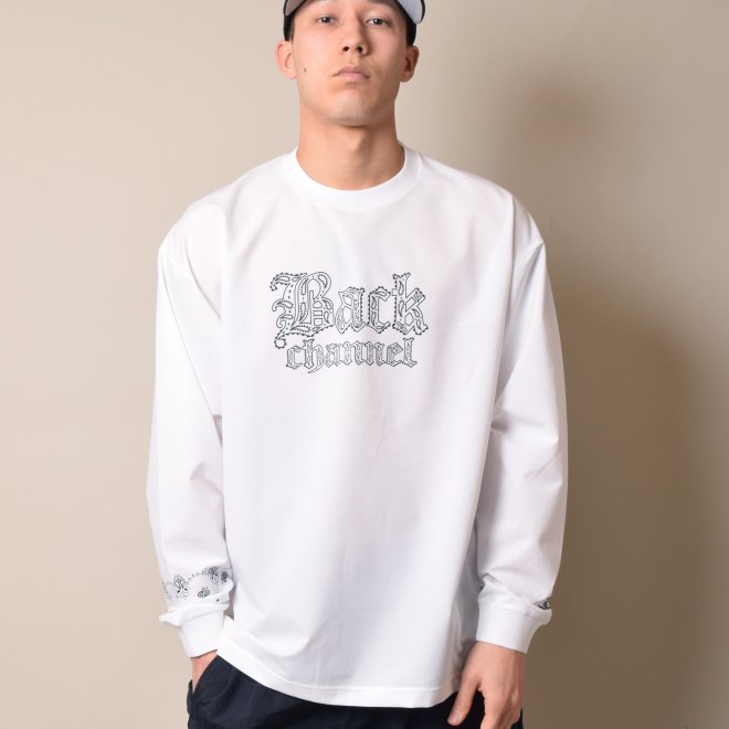 <img class='new_mark_img1' src='https://img.shop-pro.jp/img/new/icons11.gif' style='border:none;display:inline;margin:0px;padding:0px;width:auto;' />Back Channel OLD ENGLISH STRETCH LONG SLEEVE T