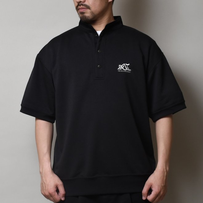 <img class='new_mark_img1' src='https://img.shop-pro.jp/img/new/icons7.gif' style='border:none;display:inline;margin:0px;padding:0px;width:auto;' />Back Channel HENLY NECK HALF SLEEVE SWEAT