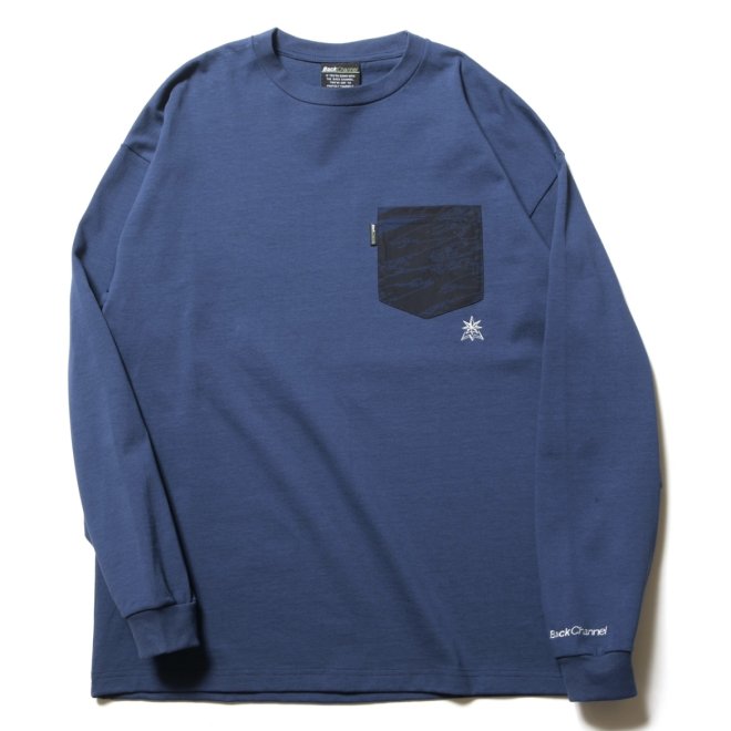 <img class='new_mark_img1' src='https://img.shop-pro.jp/img/new/icons7.gif' style='border:none;display:inline;margin:0px;padding:0px;width:auto;' />Back Channel CAMO POCKET LONG SLEEVE T