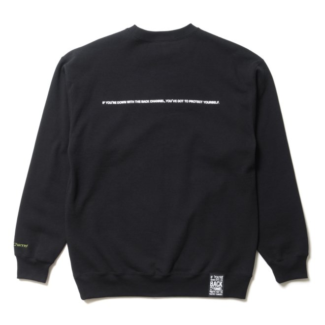 <img class='new_mark_img1' src='https://img.shop-pro.jp/img/new/icons7.gif' style='border:none;display:inline;margin:0px;padding:0px;width:auto;' />Back Channel OFFICIAL LOGO CREWNECK