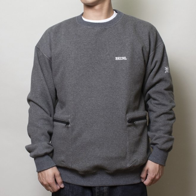 <img class='new_mark_img1' src='https://img.shop-pro.jp/img/new/icons7.gif' style='border:none;display:inline;margin:0px;padding:0px;width:auto;' />Back Channel SIDE POCKET CREWNECK