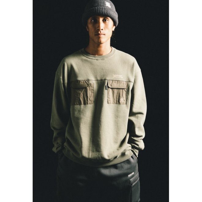 <img class='new_mark_img1' src='https://img.shop-pro.jp/img/new/icons7.gif' style='border:none;display:inline;margin:0px;padding:0px;width:auto;' />Back Channel DOUBLE POCKET CREWNECK