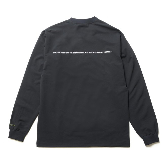 <img class='new_mark_img1' src='https://img.shop-pro.jp/img/new/icons7.gif' style='border:none;display:inline;margin:0px;padding:0px;width:auto;' />Back Channel OFFICIAL LOGO STRETCH L/S TEE