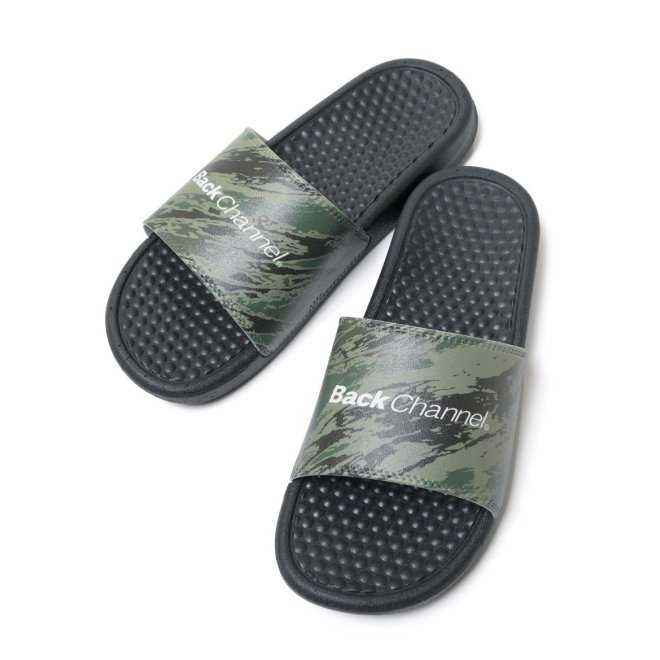 <img class='new_mark_img1' src='https://img.shop-pro.jp/img/new/icons7.gif' style='border:none;display:inline;margin:0px;padding:0px;width:auto;' />Back Channel GHOSTLION CAMO SHOWER SANDALS 1