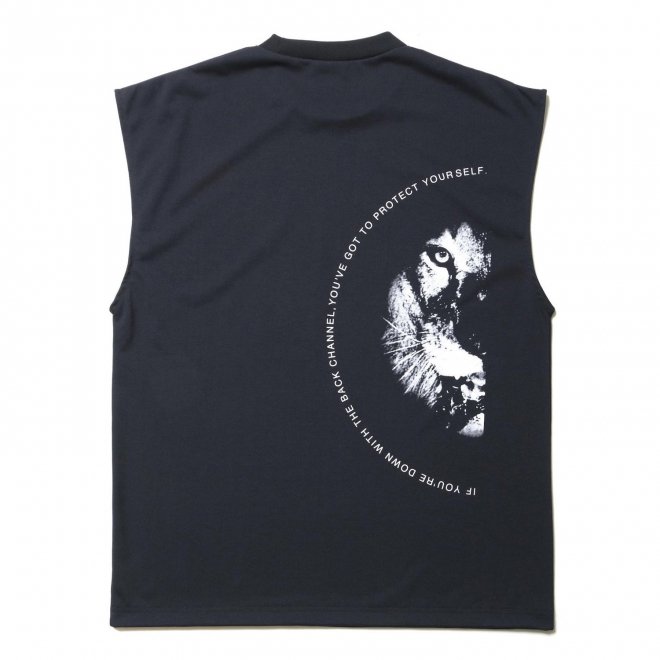 <img class='new_mark_img1' src='https://img.shop-pro.jp/img/new/icons7.gif' style='border:none;display:inline;margin:0px;padding:0px;width:auto;' />Back Channel raidback fabric NO SLEEVE TEE