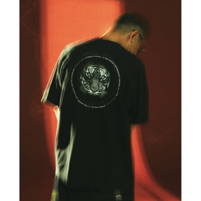 <img class='new_mark_img1' src='https://img.shop-pro.jp/img/new/icons7.gif' style='border:none;display:inline;margin:0px;padding:0px;width:auto;' />Back Channel raidback fabric TIGER TEE