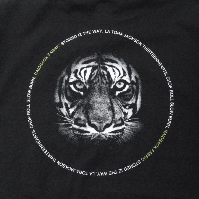 <img class='new_mark_img1' src='https://img.shop-pro.jp/img/new/icons7.gif' style='border:none;display:inline;margin:0px;padding:0px;width:auto;' />Back Channel raidback fabric TIGER TEE