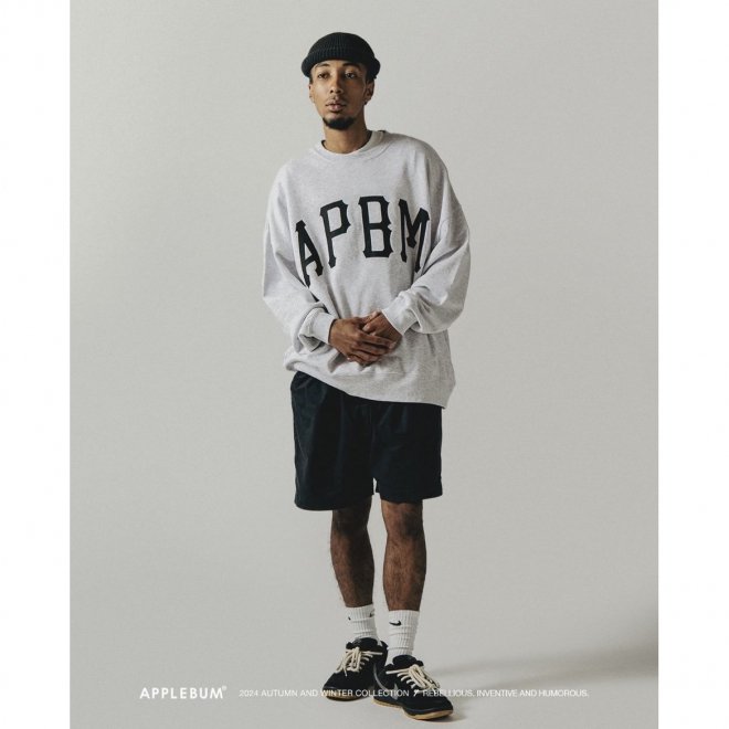 <img class='new_mark_img1' src='https://img.shop-pro.jp/img/new/icons7.gif' style='border:none;display:inline;margin:0px;padding:0px;width:auto;' />APPLEBUM åץХ  APBM CREW SWEAT 