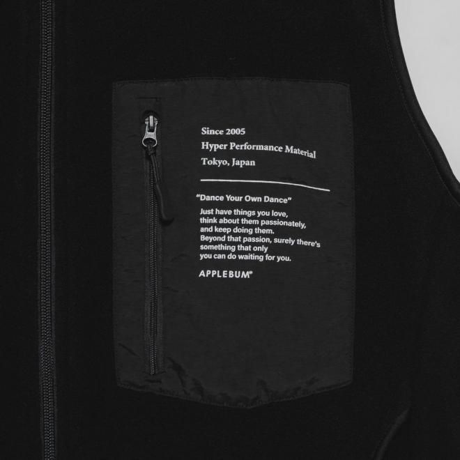 APPLEBUM アップルバム FLEECE FULL ZIP JACKET - BLACK SUGAR