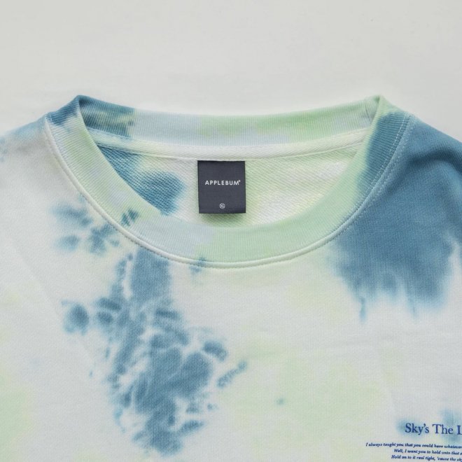 <img class='new_mark_img1' src='https://img.shop-pro.jp/img/new/icons7.gif' style='border:none;display:inline;margin:0px;padding:0px;width:auto;' />APPLEBUM åץХ  TIE DYE CREW SWEAT