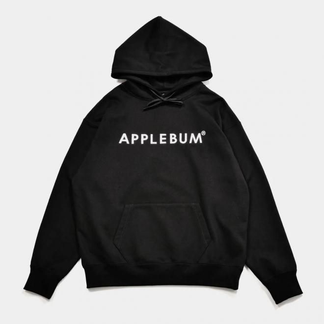 APPLEBUM アップルバム LOGO SWEAT PARKA - BLACK SUGAR