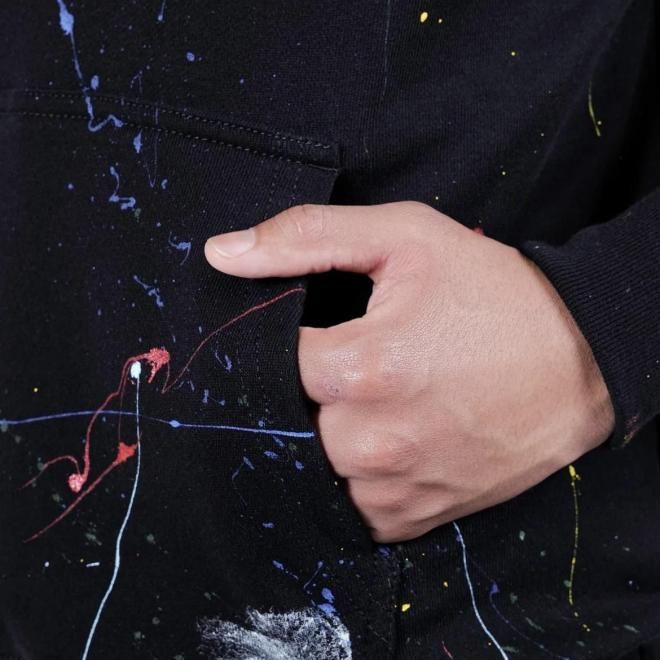 <img class='new_mark_img1' src='https://img.shop-pro.jp/img/new/icons7.gif' style='border:none;display:inline;margin:0px;padding:0px;width:auto;' />APPLEBUM åץХ PAINT SWEAT PARKA