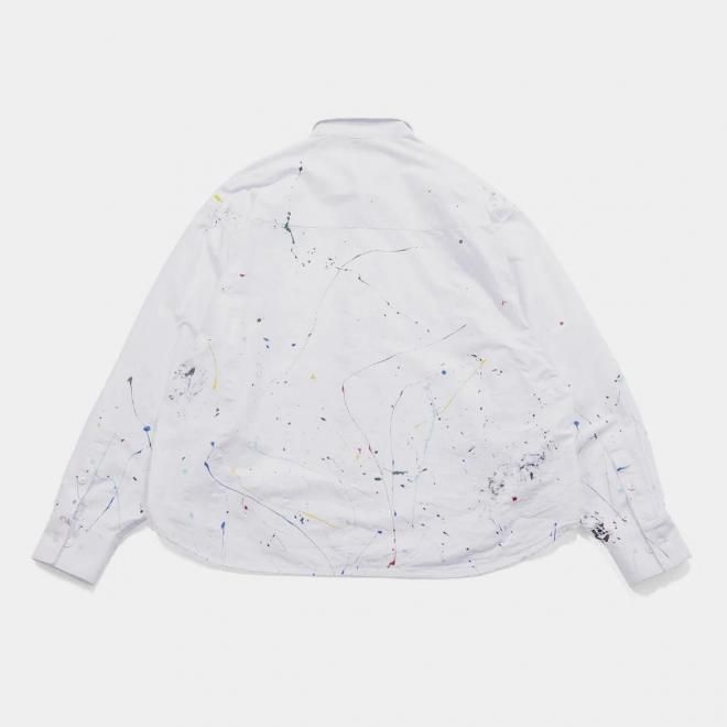 <img class='new_mark_img1' src='https://img.shop-pro.jp/img/new/icons7.gif' style='border:none;display:inline;margin:0px;padding:0px;width:auto;' />APPLEBUM åץХ PAINT OVERSIZE SHIRT