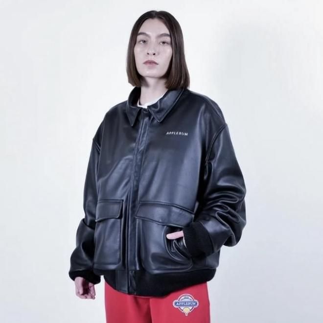 <img class='new_mark_img1' src='https://img.shop-pro.jp/img/new/icons7.gif' style='border:none;display:inline;margin:0px;padding:0px;width:auto;' />APPLEBUM ¥¢¥Ã¥×¥ë¥Ð¥à A-2 LEATHER JACKET