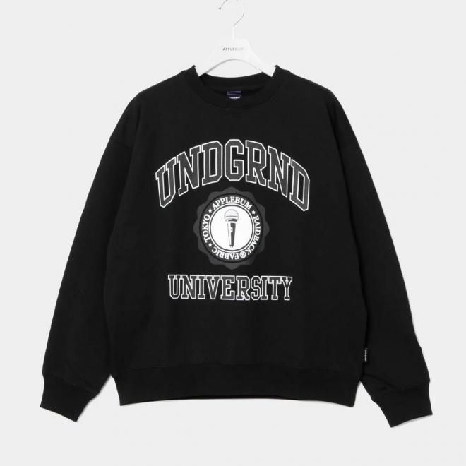<img class='new_mark_img1' src='https://img.shop-pro.jp/img/new/icons7.gif' style='border:none;display:inline;margin:0px;padding:0px;width:auto;' />APPLEBUM ¥¢¥Ã¥×¥ë¥Ð¥à ¡ÈUNDERGROUND UNIVERSITY¡É CREW SWEAT 1