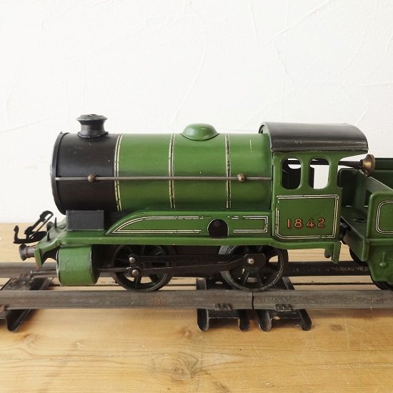 イギリス HORNBY ブリキの鉄道模型シリーズ 機関車 ゼンマイ式 緑 