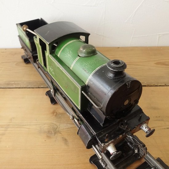 イギリス Hornby ブリキの鉄道模型シリーズ 機関車 ゼンマイ式 緑 ２５９５ Drop Antiques ドロップアンティークス アンティーク家具と雑貨