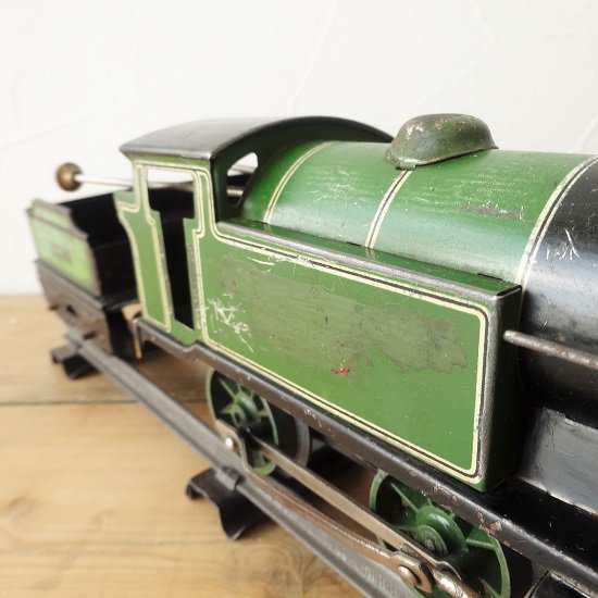 イギリス HORNBY ブリキの鉄道模型シリーズ 機関車 ゼンマイ式 緑 