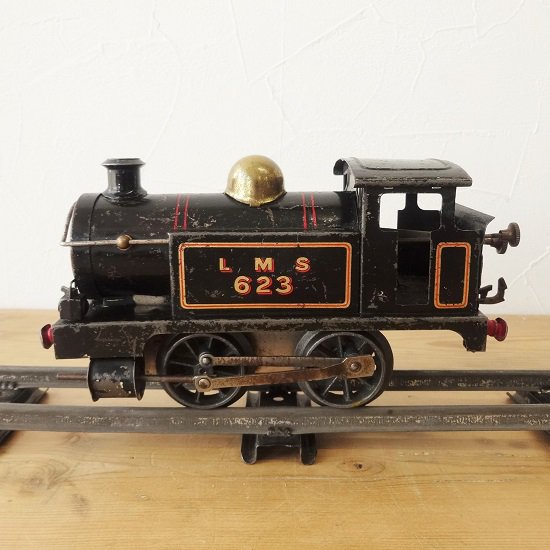 イギリス HORNBY ブリキの鉄道模型シリーズ 機関車 ゼンマイ式 黒
