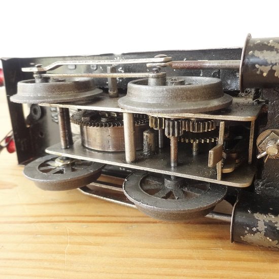 イギリス HORNBY ブリキの鉄道模型シリーズ 機関車 ゼンマイ式 黒 623 - drop antiques ドロップアンティークス