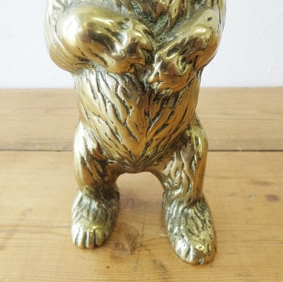 イギリス　ヴィンテージ　クマの貯金箱　真鍮製　再入荷 - drop antiques ドロップアンティークス アンティーク家具と雑貨