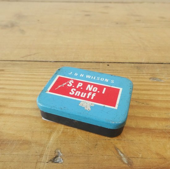 イギリス　ヴィンテージ　小さなブリキ缶　S.P.No1 Snuff　 - drop antiques ドロップアンティークス アンティーク家具と雑貨