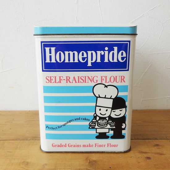 ホームプライド フレッド 小麦粉のブリキ缶 SELF-RAISING FLOUR - drop