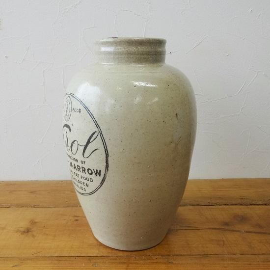 イギリスアンティーク Virol ヴィロール特大　30ｃｍ　陶器ポット 花瓶 イギリスアンティーク Virol ヴィロール特大30cm陶器ポット 花瓶