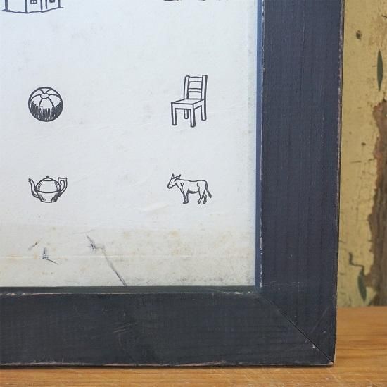 視力検査表　木製　レトロ　アンティーク　視力表 視力検査表木製レトロアンティーク視力表