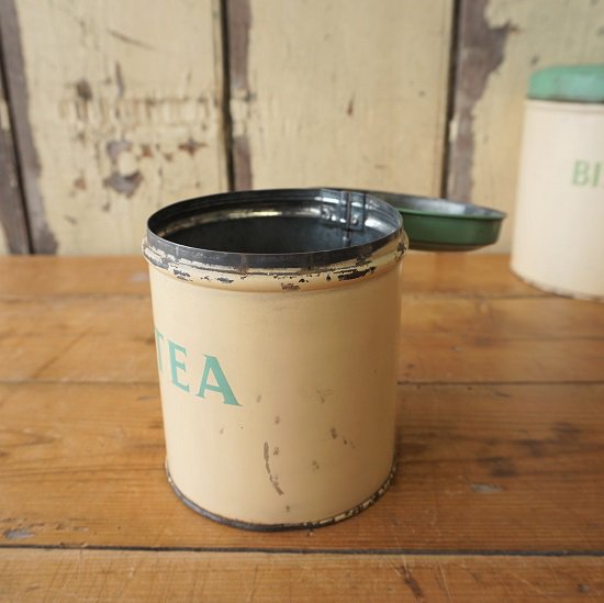 イギリス ヴィンテージ タラ社のブリキ製キャニスター 缶 クリーム 
