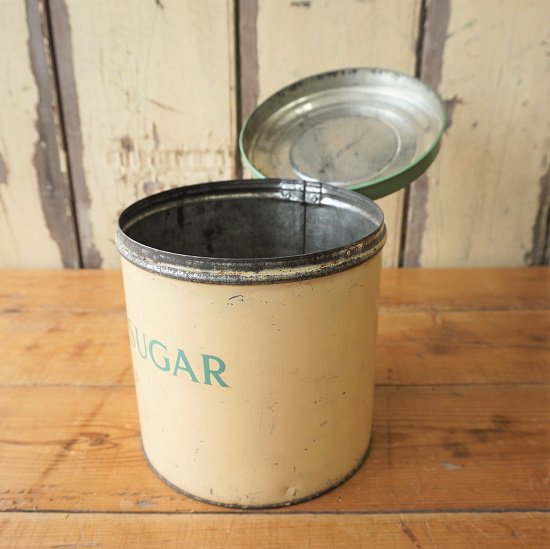 イギリス ヴィンテージ タラ社のブリキ製キャニスター 缶 クリーム 
