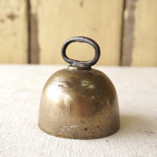 イギリス　アンティーク　真鍮製の呼び鈴　テーブルベル　鉄ハンドル