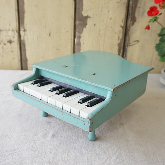 イギリス ヴィンテージ 水色のトイピアノ - drop antiques ドロップ 