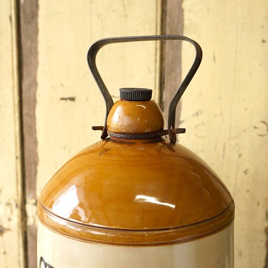 イギリス　アンティーク　陶器ボトル　大型　ストーンウェア　アースンウェア　デンビー社製 - drop antiques ドロップアンティークス  アンティーク家具と雑貨