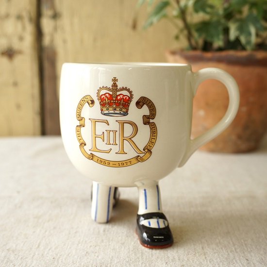 イギリス ヴィンテージ コロネーションマグ マグカップ エリザベス女王