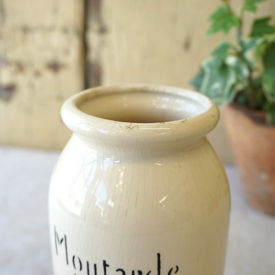 フランス 陶器ポット ボトル FAUCHON フォション 昔ながらのマスタード 