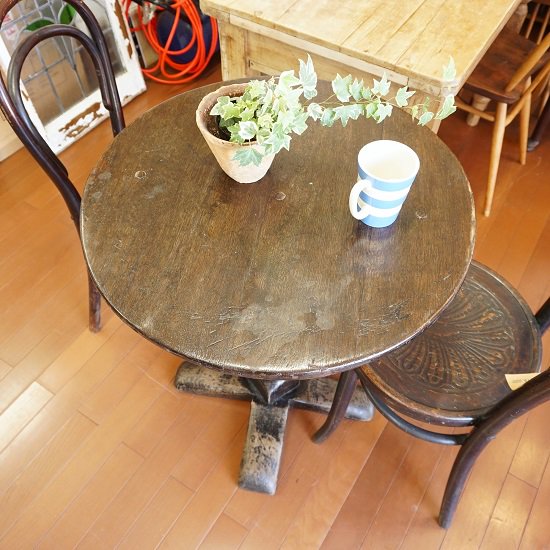 イギリス アンティーク パブテーブル 希少な木製脚 サイドテーブル