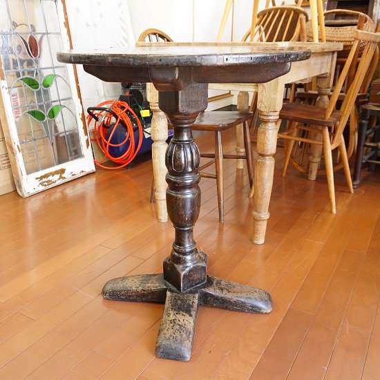 イギリス アンティーク パブテーブル 希少な木製脚 サイドテーブル