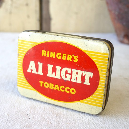 イギリス　ヴィンテージ　ブリキ缶　タバコ　RINGER'S A1 LIGHT - drop antiques ドロップアンティークス  アンティーク家具と雑貨