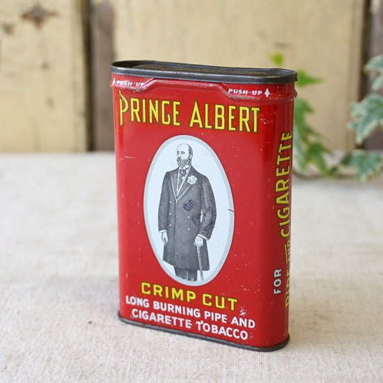 イギリス ヴィンテージ ブリキ缶 タバコ缶 PRINCE ALBERT 縦型 